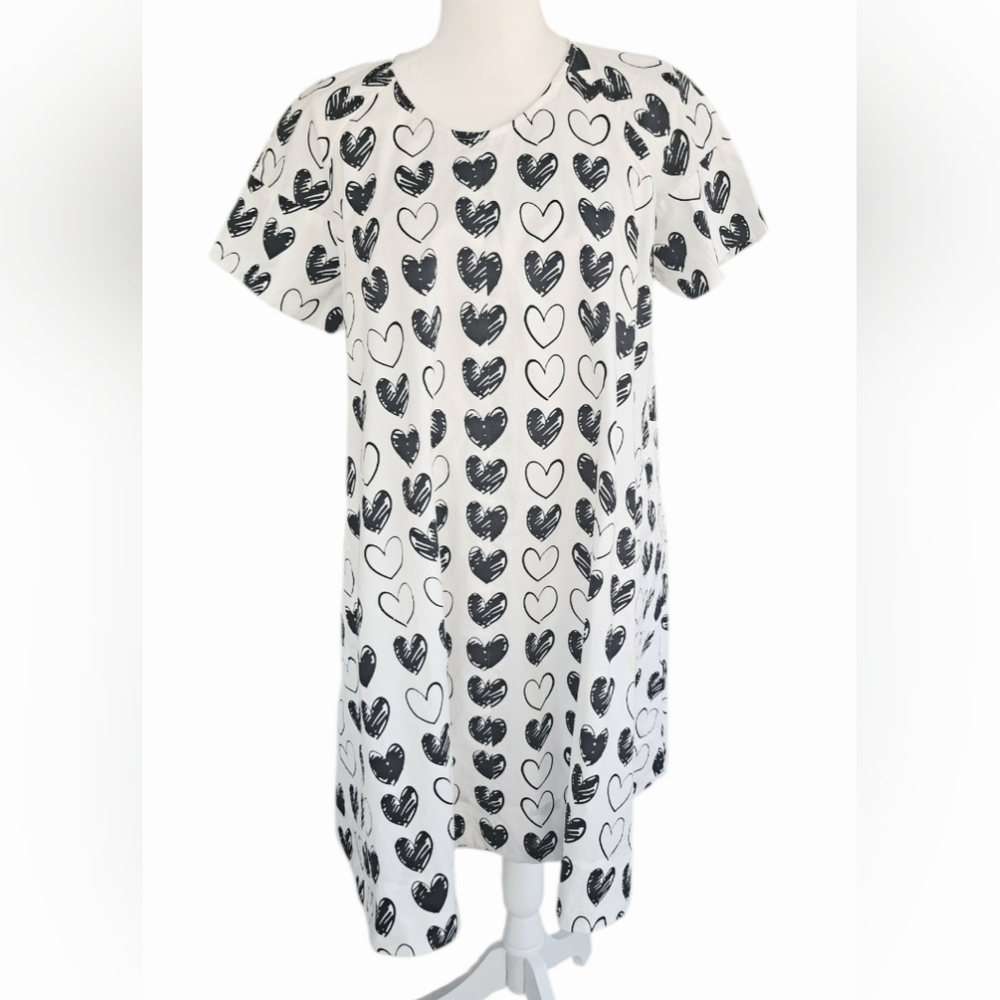 Anthropologie Porridge Heart Patterned Dress - Picture 4 of 11